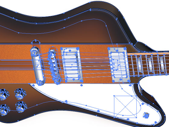 Ilustracin Vectorial guitarra Gibson