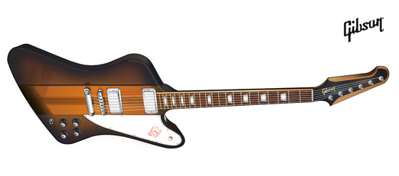 Ilustracin Vectorial guitarra Gibson