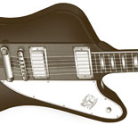 Ilustración vectorial guitarra Gibson