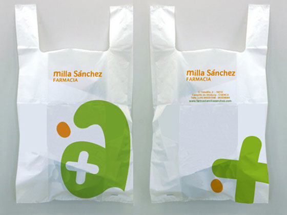 Papelera corporativa Farmacia Milla Snchez
